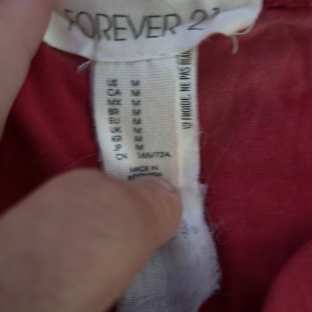 Forever 21 Bold Red (Tye-dye) Leggings